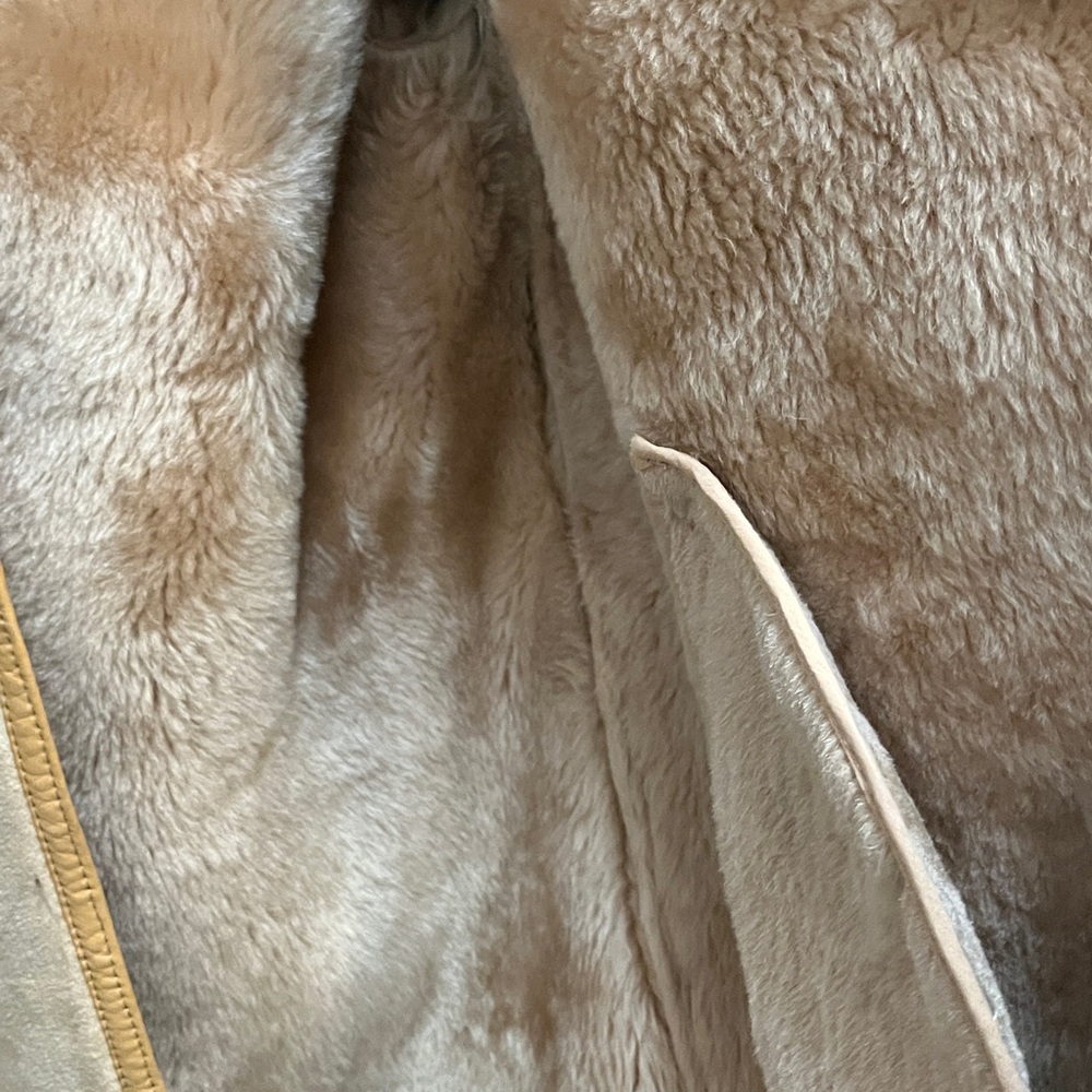 Shearling /Leather Hooded Jacket - image 7